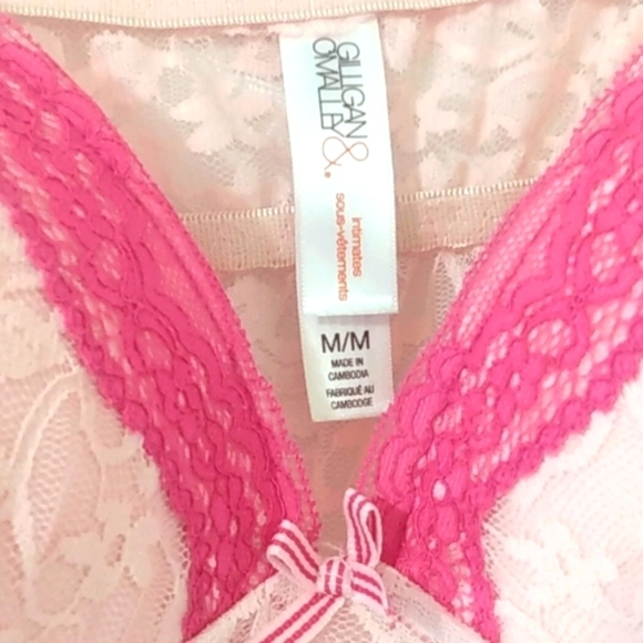 GILLIGAN & O'MALLEY INTIMATES PINK LACE CHEMISE SIZE MEDIUM NWOT - Picture 5 of 8